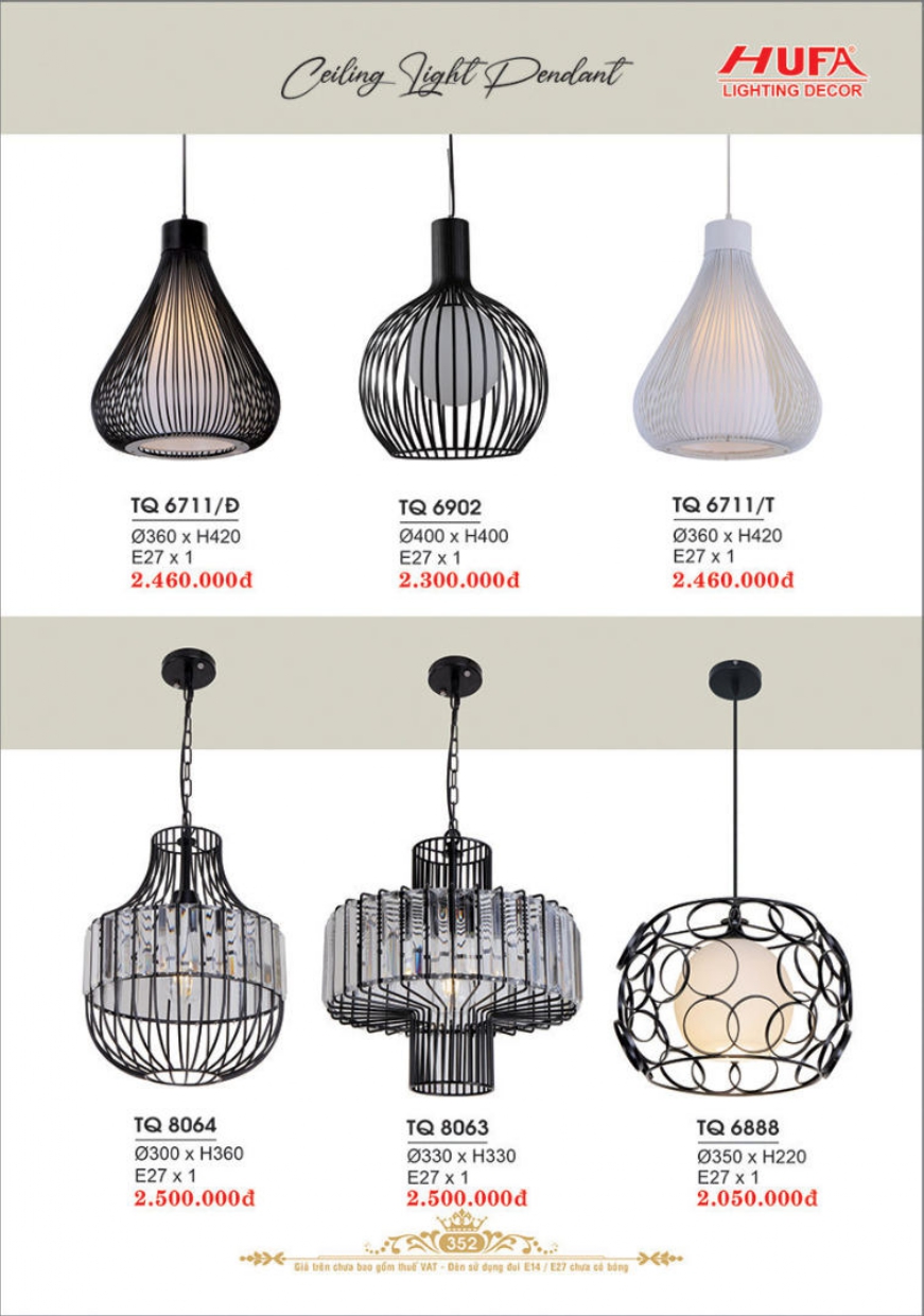 Bảng giá đèn trang trí HUFA